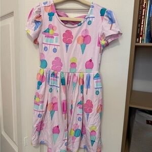 Little Sleepies Sweet Scoops Pink Ice Cream Cart Dress